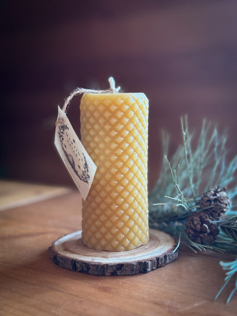 Beeswax Diamond Pillar